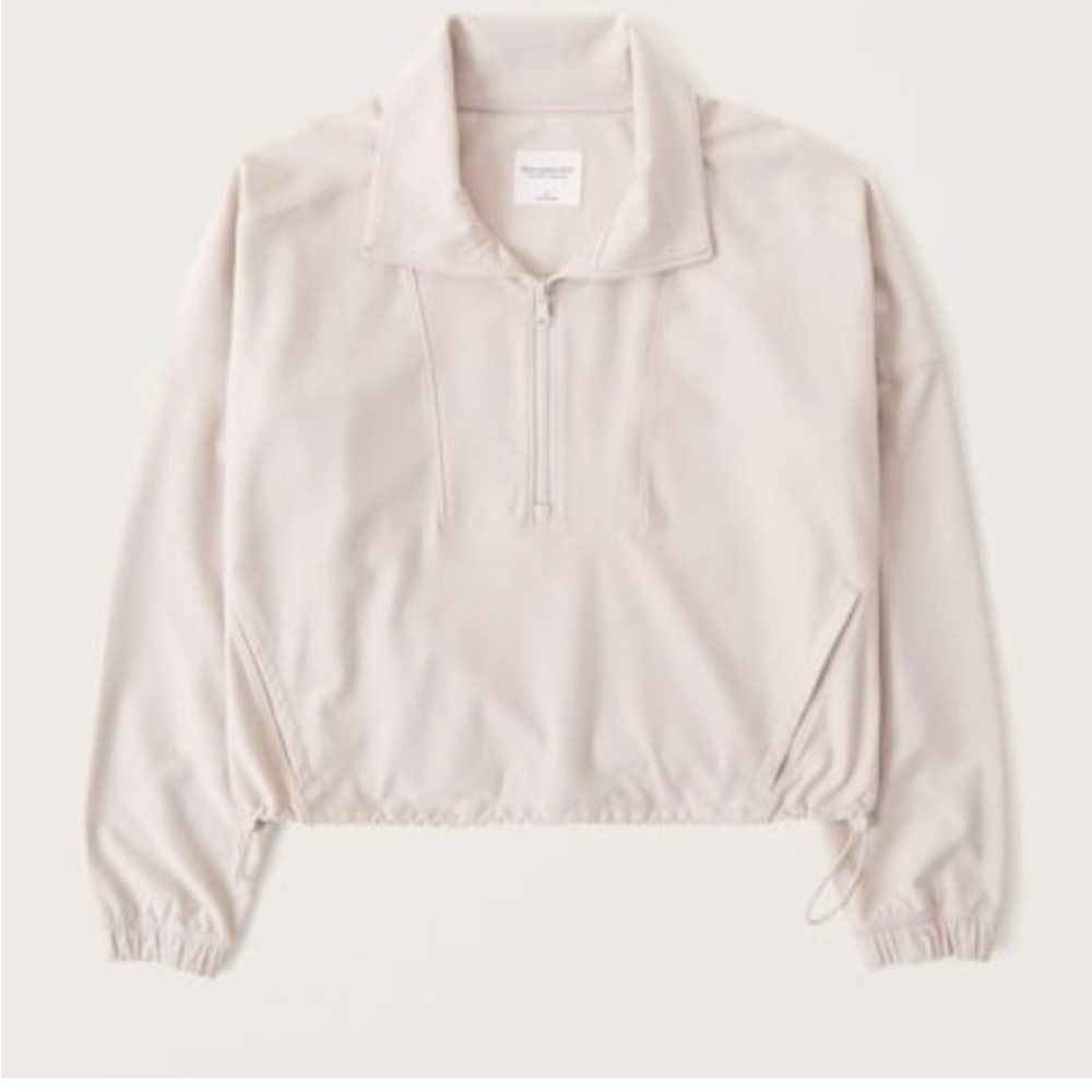 Abercrombie & Fitch Cinched Contour Half-Zip Sweatshirt